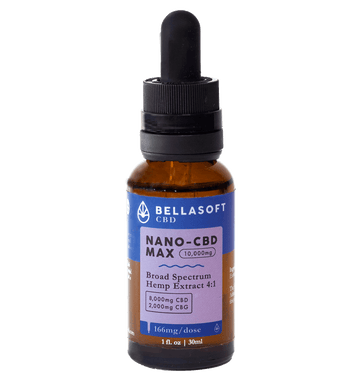 MAX Strength 10,000mg Broad Spectrum CBD Oil Tincture by Bellasoft CBD